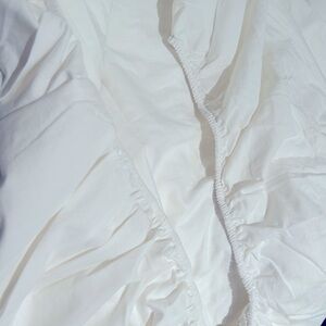 Brand New White Cotton King Fitted Sheet